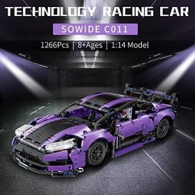Super Voiture de Sport Briques de Construction Sets,Jouets de Modèle de Voiture léchelle 1:14,Ensemble de Construction de Vo