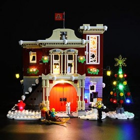Jeu De Lumières Pour Creator Expert Winter Village Fire Station Modèle En Blocs De Construction - Kit De Lumière A Led Comp