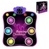 Aucrsozk Enfants Tapis de Danse pour Filles 3 4 5 6 7 8 9 10+ Ans avec Bluetooth, Interactif Musical Tapis Danse pour Cadeau 