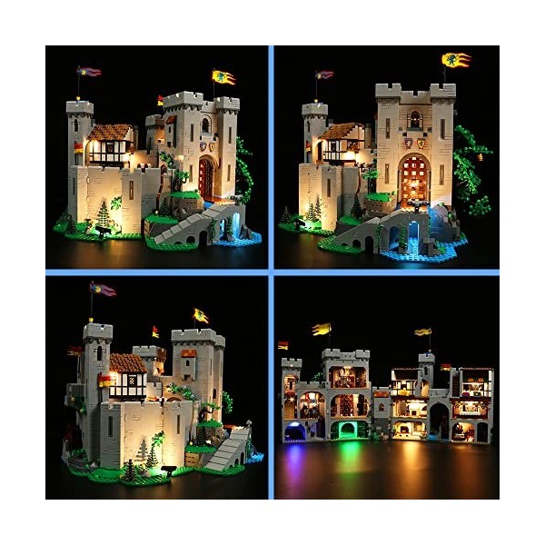 Kit déclairage LED pour château des chevaliers Lego Lion, ensemble déclairage LED pour château des chevaliers Lego 10305 90