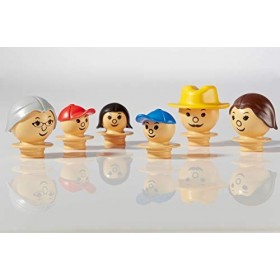 Têtes mobilo. Familles du Monde - Lot de 18