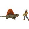 Jurassic World Dominion Dr Alan Grant & Dimetrodon Lot humain et dinosaure avec 2 figurines daction, coffret cadeau jouet et