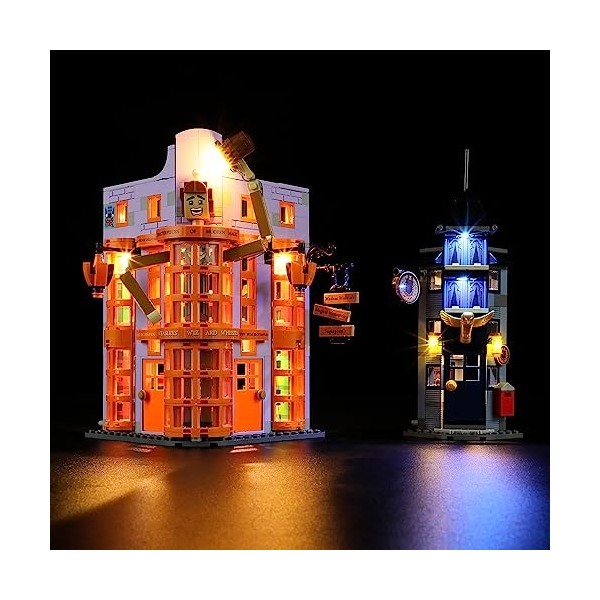 LIGHTAILING Lampe pour Lego 76422 Diagon Allée : Weasleys Wizard Wheezes - Kit déclairage LED compatible avec le modèle Leg
