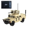 KOAEY Véhicules Blindés Militaires Militaire Camion Jouet Bloc de Construction Compatibles avec Lego 227PCS/BK&GN&BN 