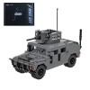 KOAEY Véhicules Blindés Militaires Militaire Camion Jouet Bloc de Construction Compatibles avec Lego 227PCS/BK&GN&BN 