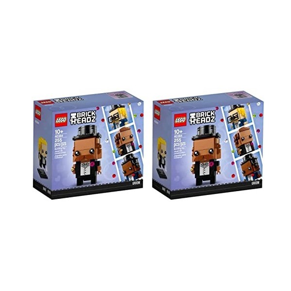 Lego Brickheadz 40383 & Groom 40384 Ensemble de 2 mariés