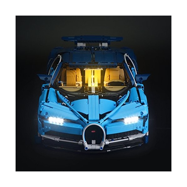 Jeu De Lumières pour Bugatti Chiron Modèle en Blocs De Construction - Kit De Lumière A LED Compatible avec Lego 42083 Ne Fi