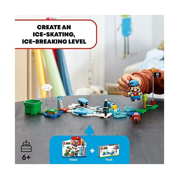 LEGO Super Mario Ice Mario Ensemble dextension du monde de la Reine des Neiges 71415, jeu à construire avec figurine costume