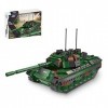Myste Technics Char Militaire Jouet, Leopard 1 Char de Combat Principal - 1145 Pièces Blocs de Construction Kit, WW2 Militair