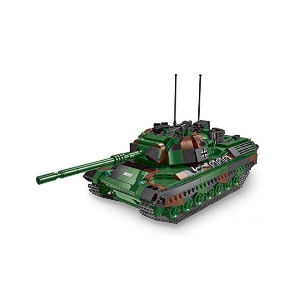 Myste Technics Char Militaire Jouet, Leopard 1 Char de Combat Principal - 1145 Pièces Blocs de Construction Kit, WW2 Militair