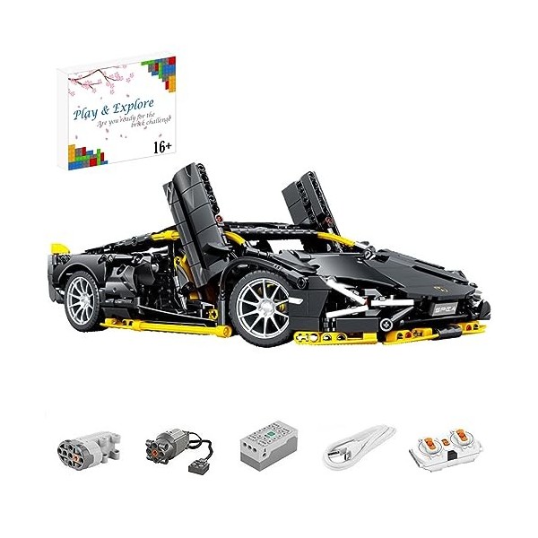 Auspcers Super Voiture de Sport Briques de Construction Sets, 1254PCS 1:14 Jouets de Modèle de Voiture léchelle, Voiture de 