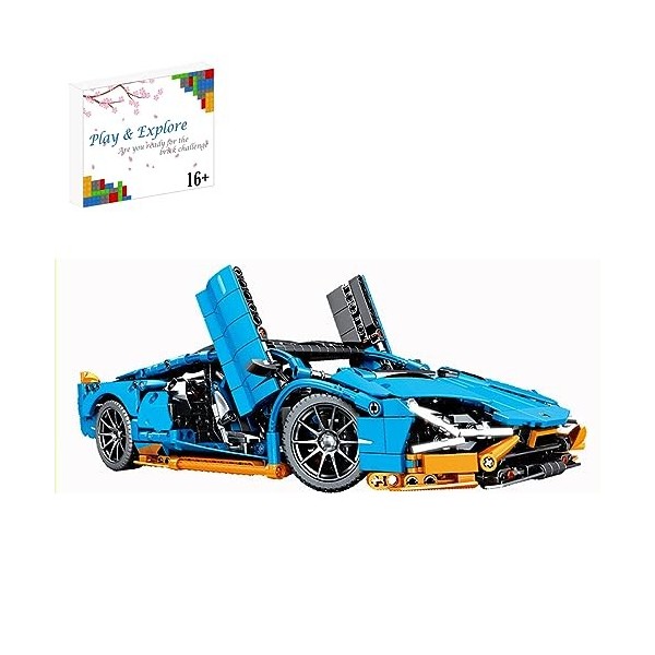 Auspcers Super Voiture de Sport Briques de Construction Sets, 1254PCS 1:14 Jouets de Modèle de Voiture léchelle, Voiture de 