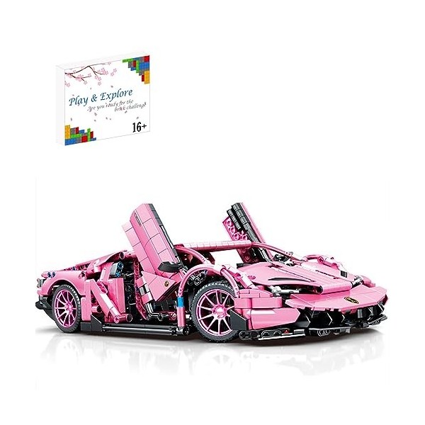 Auspcers Super Voiture de Sport Briques de Construction Sets, 1254PCS 1:14 Jouets de Modèle de Voiture léchelle, Voiture de 