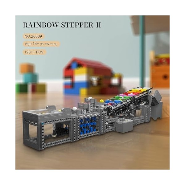 Mould King 26009 Rainbow stepper II Block set, MOC Block Toys cadeau pour les enfants de plus de 14 ans/amateur de collection