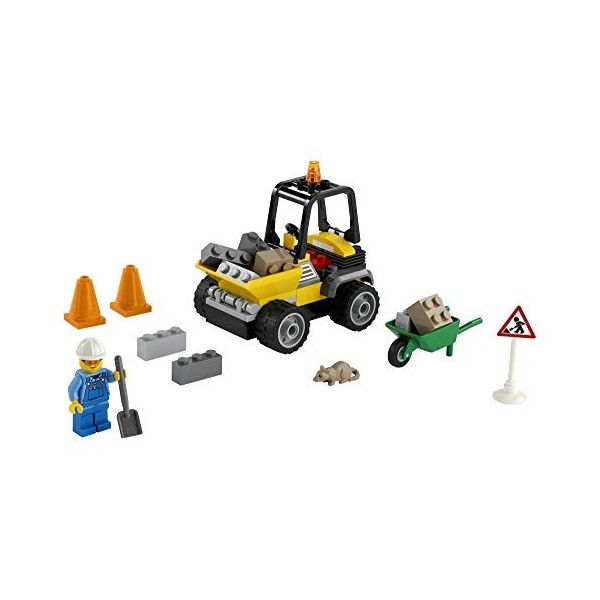 LEGO City Roadwork Truck 60284 Toy Building Kit. Cool Roadworks Construction Set for Kids, New 2021 58 Pieces 