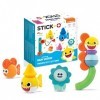 Stick-O Baby Shark Friends Blocs de Construction magnétiques pour Enfants dâge préscolaire Facile à Tenir