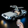 HYCH Kit De Lumière LED Kit de Éclairage pour Retour vers Le Futur ,Jeu De Lumières Compatible avec Lego 10300 Modèle de Co
