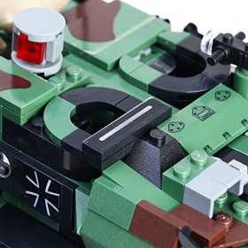 KOAEY Blocs de construction blindés militaires, 1043 pièces Capital Military Panzer Bricks Kit de briques de construction com