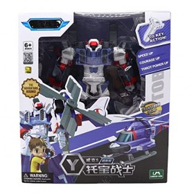 LUCASY Enfant Transformer Le Robot De Avion,TOBOT Poupée,Réveiller Déformation Guerrier,Jouet De Garçon Créatif Déformé Figur