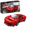 LEGO 76895 Speed Champions Ferrari F8 Tributo, Cadeau Anniversaire et Noël Enfant Voiture de Course, Jouet Fille Garçon 7 Ans