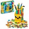 LEGO DOTS Cute Banana – Pen Holder 41948 DIY Craft Kit. Customizable Room Decor Piece That Kids can Decorate with Bright, Col