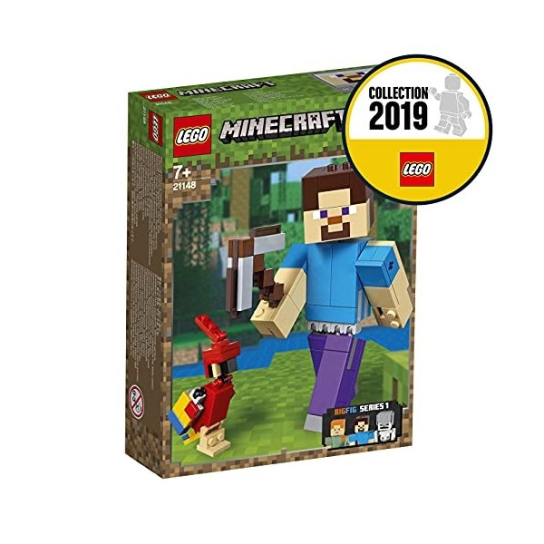 LEGO 21148 Minecraft Bigfigurine Steve et Son Perroquet