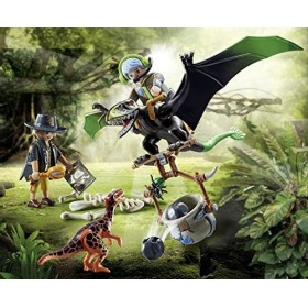 Playmobil Dino Rise 71263 Dimorphodon et Rangers, Dinosaure à Armure Amovible avec siège Debout, Dinosaure Volant avec Grand 