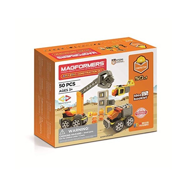 MAGFORMERS GmbH- Magformers Amazing Construction Set 50T, Multicolore