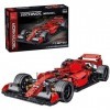 Auspcers Technic Voiture de Course Formule 1 FRR-F1 Racer, 1100Pièces 1:10 Voiture de Sport Modèle de Collection, Compatible 