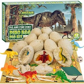 Joozmui Dinosaure Jouet Enfant 4 5 6 7 8 9 Ans, Oeuf Dinosaure Jeux Enfant 4-9 Ans Dinosaure Cadeau Garcon 4-9 Ans Dinosaure 