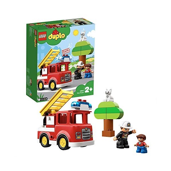 LEGO 10886 Duplo Mes Premiers Véhicules Briques de Construction avec Camion, Hélicoptère et Jouet Voiture pour Bébés de 18 Mo