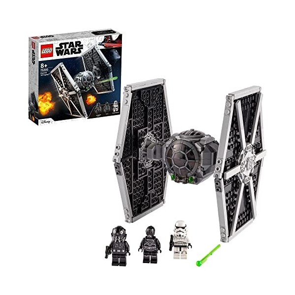 LEGO 75300 Star Wars TIE Fighter Impérial, Jouet de Construction, Vaisseau Spatial, avec Minifigurines Stormtrooper, Droïde e