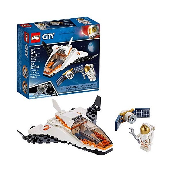 LEGO City Space 60224 La Mission dentretien du Satellite 84 pièces 