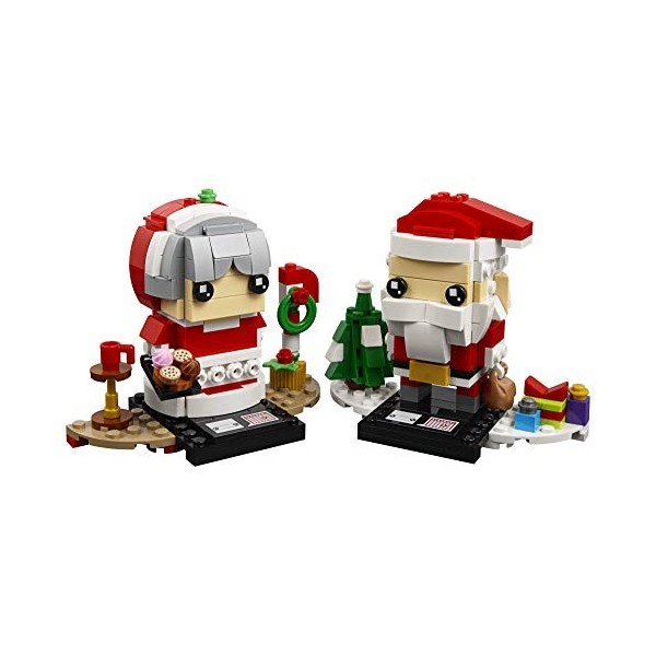 LEGO BrickHeadz Mr. & Mrs. Claus 40274 Building Kit 341 Pieces 