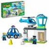 LEGO 10959 Duplo Le Commissariat et L’Hélicoptère De La Police, Voiture avec Gyrophare et Sirène, Jeu Éducatif, pour Enfants 