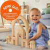 Merle Toys - Blocs de Construction en Bois à partir de 2 Ans, Jouet Montessori, Jouet éducatif, Jouet en Bois, Jeu de motrici