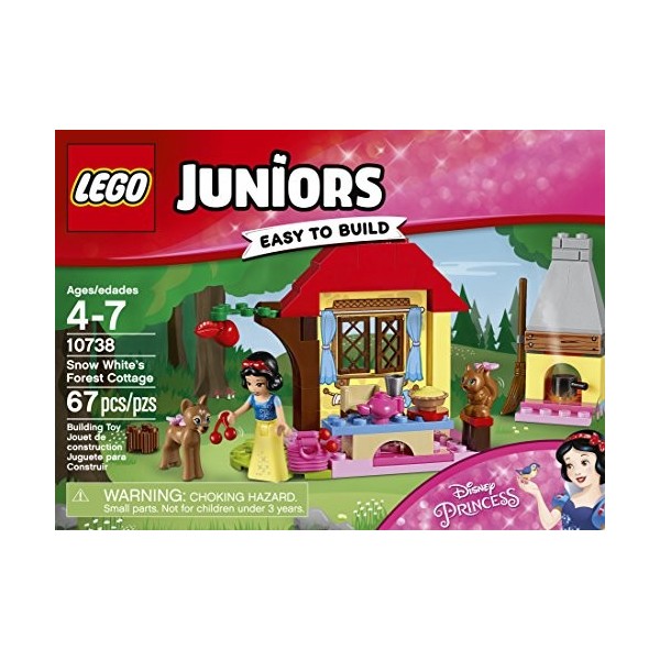 LEGO Juniors Chalet forestier Blanc Neige 10738 kit de Construction 67 pièces Blanc