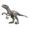 Jurassic World : la Colo du Crétacé, grande figurine articulée dinosaure Carnotaurus Toro Super Colossal, 91 cm de long, joue