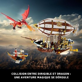 VEPOWER Ideas Dirigeable Steampunk, Jeu de Construction Jouet Multifonction Stimulant lImagination, Idée Cadeau pour Adultes