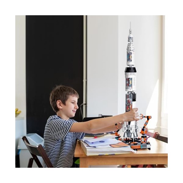 YESHIN Kit de construction de fusées, 1571 pièces, pour adolescents et adultes, jouets spatiaux, kit de construction comme ca