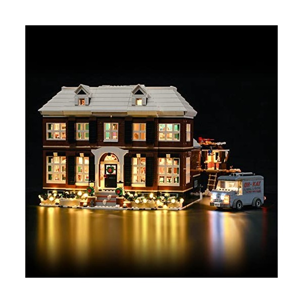 GEAMENT Jeu De Lumières Compatible avec Lego Ideas Home Alone - Kit Déclairage LED pour Ideas 21330 Jeu Lego Non Inclus 