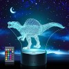 Tesoyzii Cadeau Enfant 2 3 4 5 6 7 8 9 10 Ans Garcon, Lampe 3D Dinosaure Spinosaure Jouet Enfant 2 3 4 5 6 7 8 9 10 Ans Garco