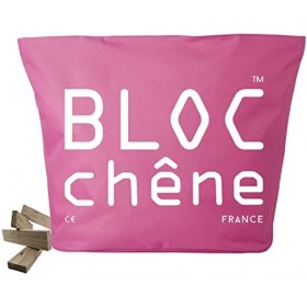 BLOC chêne - Sac Rose - Jeu de Construction de 400 planchettes pour Les Amoureux du Bois