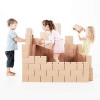 Gigi BLOKS Bloc de Construction en Carton XXL pour Enfant - 60 Emboîtables et Empilables Brique de Construction Enfant - Robu