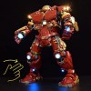 Soshu Kit de LED pour Lego 76210 Hulkbuster, Kit d’éclairage Compatible avec Lego 76210 - Non Inclut Jeu de Construction