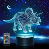 Tesoyzii Cadeau Enfant 2 3 4 5 6 7 8 9 10 Ans Garcon, Lampe 3D Dinosaure Spinosaure Jouet Enfant 2 3 4 5 6 7 8 9 10 Ans Garco