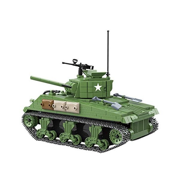 GXZZ Char Militaire Jouet, 978 Pièces Tank Militaire WW2 Jeu de Construction avec Mini Figurine, Compatible avec Lego - Char 