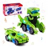 Highttoy Voiture Dinosaure Transformable pour Enfants 3-6 Ans, Voiture Transformateur Jouet Enfant Electrique Voiture Transfo