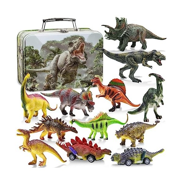 GIUHAT Dinosaure Jouet Enfant 3 4 Ans Garçon, Figurine Dinosaure Jouet  Garcon 3-8 Ans Cadeau Enfant 3 2 4 5 6 7 8 Ans Jeu Din