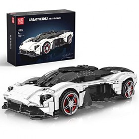 Mould King 10016 Technic Speed ​​​​Champions Sports Racing Car Building Blocks Toy, AS-Valkyrie Static Version Sports Car Cla
